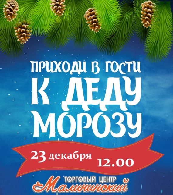 Приглашаем 23 декабря в ТЦ "Малининский"!