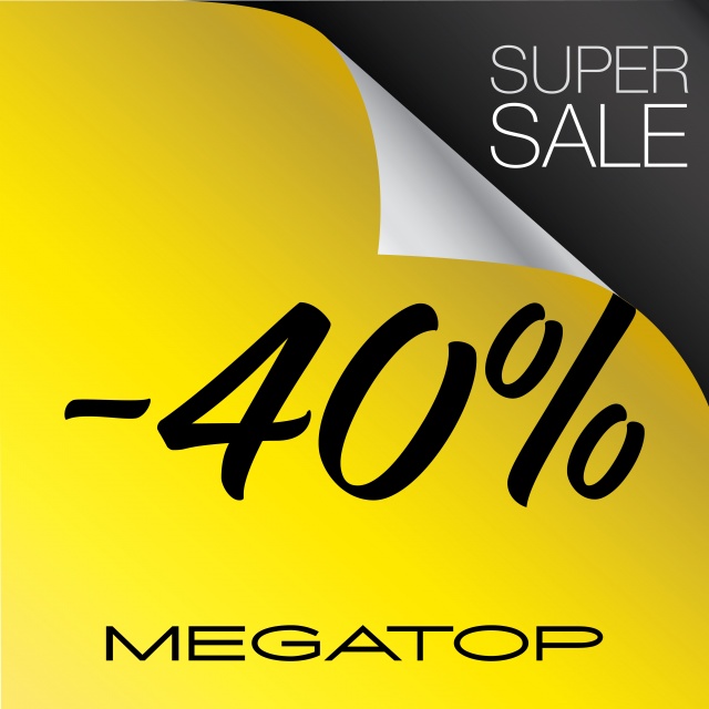 Скидка -40% с первой покупки в Мегатоп